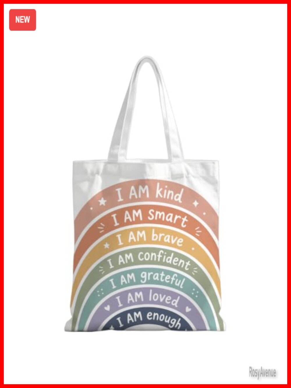 Canvas Tote Bag Christian Lake Life Print Double-Sided Women's Handbag